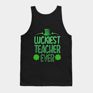 Luckiest Teacher Ever St Patrick's Day Tank Top